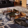 Vafee living-LAPIAZ WALNUT CENTER TABLE