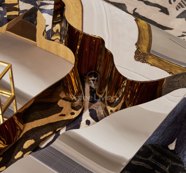 Vafee living-LAPIAZ WALNUT CENTER TABLE